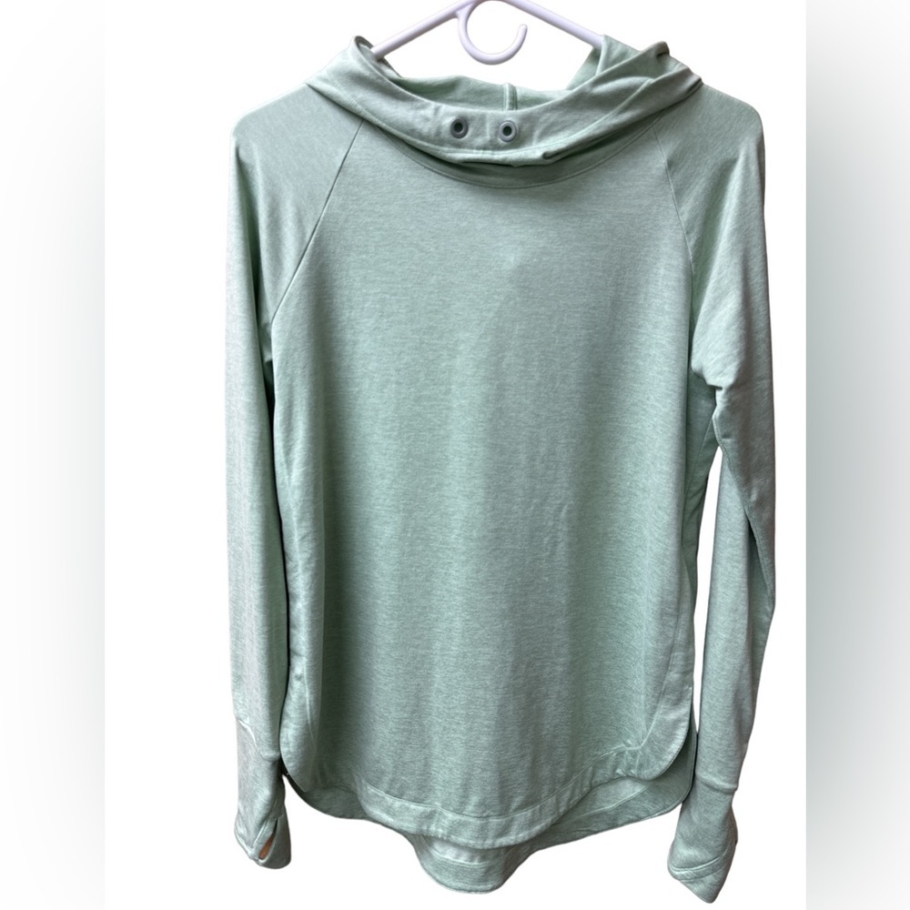Athleta Hoodie Celery Green Thumb Holes Sz Small‎ Excellent
